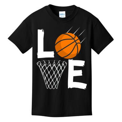 Wo Girls Love Basketball Hoodie | BBall Hoodie for Girls Kids T-Shirt