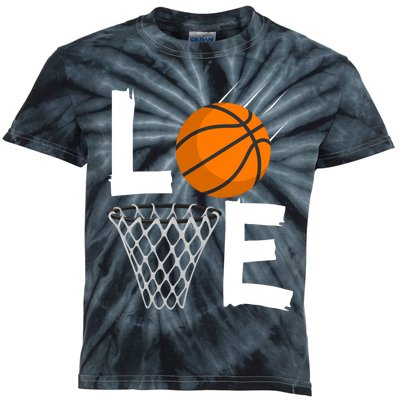 Wo Girls Love Basketball Hoodie | BBall Hoodie for Girls Kids Tie-Dye T-Shirt