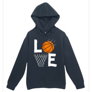 Wo Girls Love Basketball Hoodie | BBall Hoodie for Girls Urban Pullover Hoodie