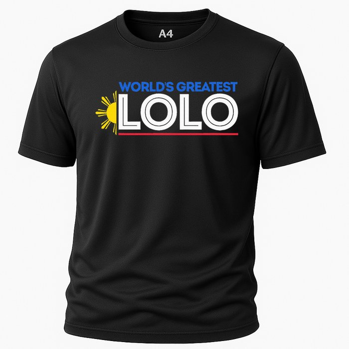 WorldS Greatest Lolo Filipino Grandpa Pinoy Cooling Performance Crew T-Shirt