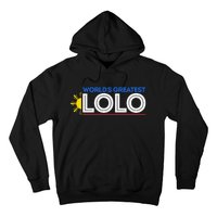 WorldS Greatest Lolo Filipino Grandpa Pinoy Hoodie