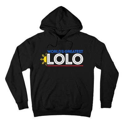 WorldS Greatest Lolo Filipino Grandpa Pinoy Hoodie