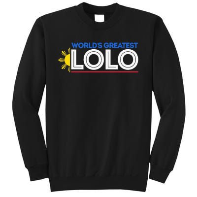 WorldS Greatest Lolo Filipino Grandpa Pinoy Sweatshirt