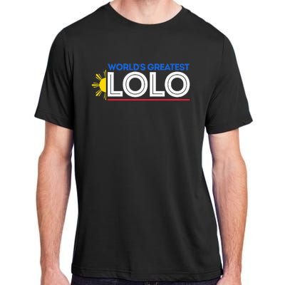 WorldS Greatest Lolo Filipino Grandpa Pinoy Adult ChromaSoft Performance T-Shirt