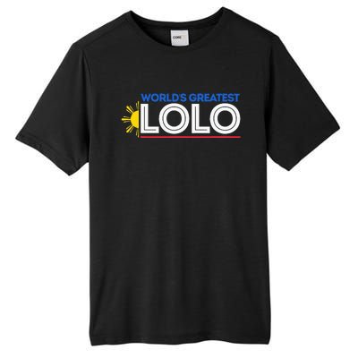 WorldS Greatest Lolo Filipino Grandpa Pinoy Tall Fusion ChromaSoft Performance T-Shirt