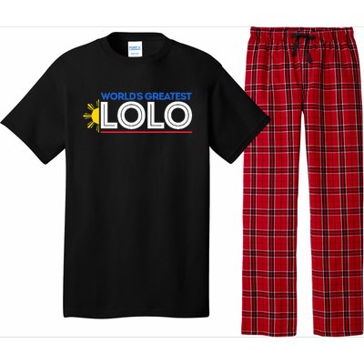 WorldS Greatest Lolo Filipino Grandpa Pinoy Pajama Set