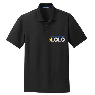 WorldS Greatest Lolo Filipino Grandpa Pinoy Dry Zone Grid Polo