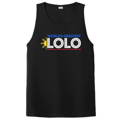 WorldS Greatest Lolo Filipino Grandpa Pinoy PosiCharge Competitor Tank