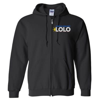 WorldS Greatest Lolo Filipino Grandpa Pinoy Full Zip Hoodie