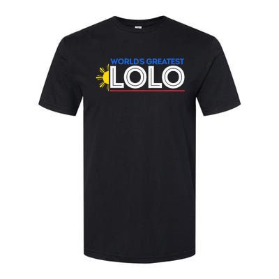 WorldS Greatest Lolo Filipino Grandpa Pinoy Softstyle CVC T-Shirt