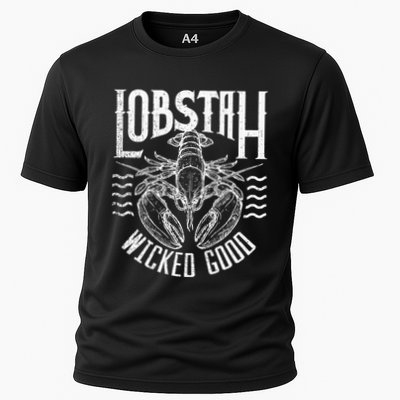 Wicked Good Lobstah Funny Maine Boston Cape Cod Lobster Performance Shirt