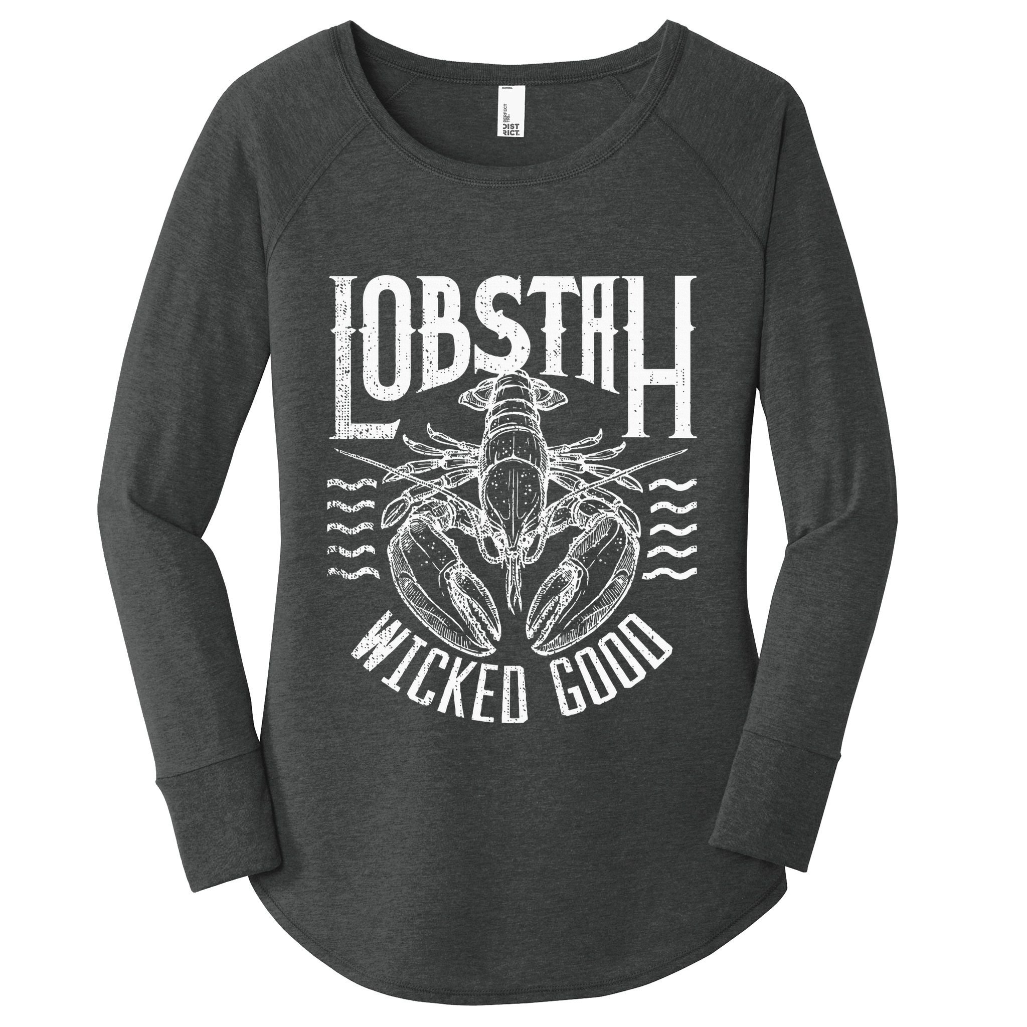 Wicked Good Lobstah Funny Maine Boston Cape Cod Lobster Women's Perfect Tri Tunic Long Sleeve Shirt