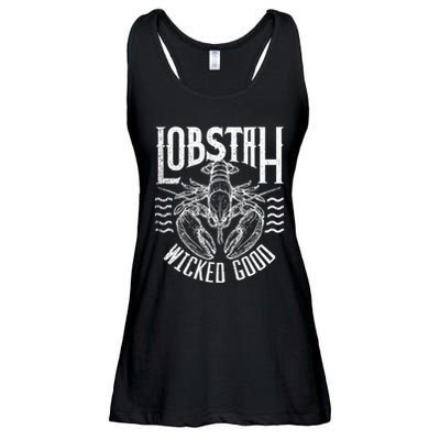 Wicked Good Lobstah Funny Maine Boston Cape Cod Lobster Ladies Essential Flowy Tank