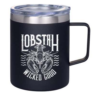 Wicked Good Lobstah Funny Maine Boston Cape Cod Lobster 12oz Stainless Steel Coffee Mug
