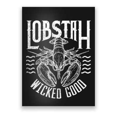 Wicked Good Lobstah Funny Maine Boston Cape Cod Lobster Poster