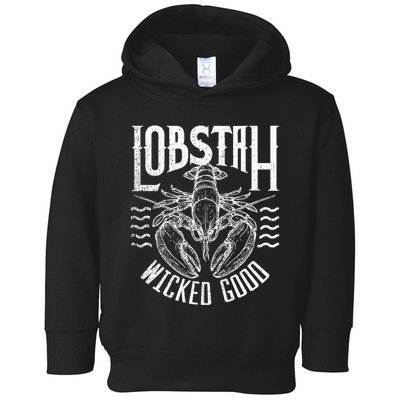 Wicked Good Lobstah Funny Maine Boston Cape Cod Lobster Toddler Hoodie