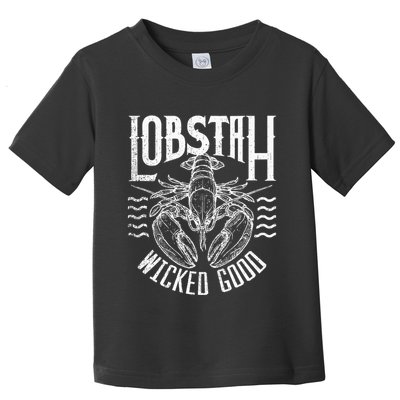 Wicked Good Lobstah Funny Maine Boston Cape Cod Lobster Toddler T-Shirt