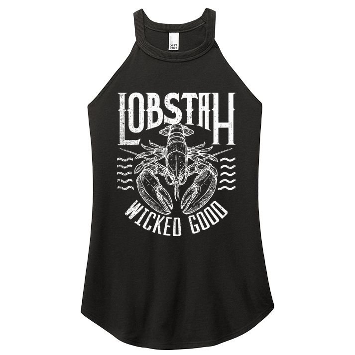 Wicked Good Lobstah Funny Maine Boston Cape Cod Lobster Women's Perfect Tri Rocker Tank