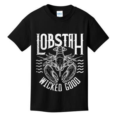 Wicked Good Lobstah Funny Maine Boston Cape Cod Lobster Kids T-Shirt