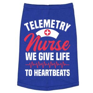 We Give Life To Heartbeats Telemetry Nurse Funny Gift Doggie Tank