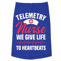 We Give Life To Heartbeats Telemetry Nurse Funny Gift Doggie Tank