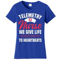 We Give Life To Heartbeats Telemetry Nurse Funny Gift Women's T-Shirt