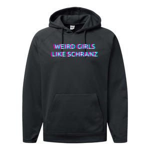 Weird Girl Like Schranz Music Performance Fleece Hoodie