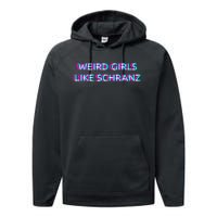 Weird Girl Like Schranz Music Performance Fleece Hoodie