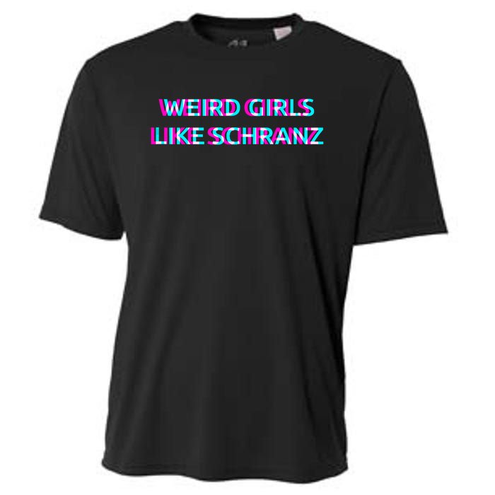 Weird Girl Like Schranz Music Cooling Performance Crew T-Shirt