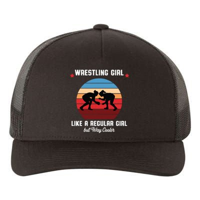 Wrestling Girl Like A Regular Girl But Cooler Yupoong Adult 5-Panel Trucker Hat