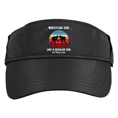 Wrestling Girl Like A Regular Girl But Cooler Adult Drive Performance Visor