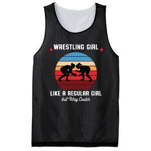 Wrestling Girl Like A Regular Girl But Cooler Mesh Reversible Basketball Jersey Tank