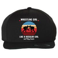 Wrestling Girl Like A Regular Girl But Cooler Wool Snapback Cap