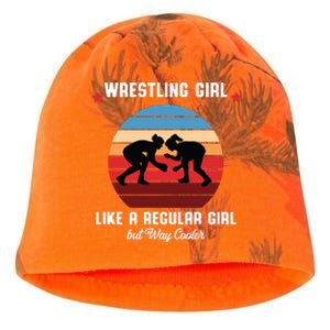 Wrestling Girl Like A Regular Girl But Cooler Kati - Camo Knit Beanie