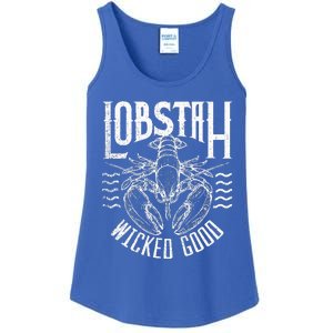 Wicked Good Lobstah Funny Maine Boston Ladies Essential Tank