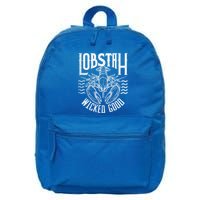 Wicked Good Lobstah Funny Maine Boston 16 in Basic Backpack