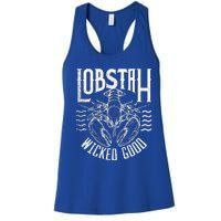 Wicked Good Lobstah Funny Maine Boston Women's Racerback Tank