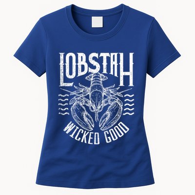 Wicked Good Lobstah Funny Maine Boston Womens T-Shirt