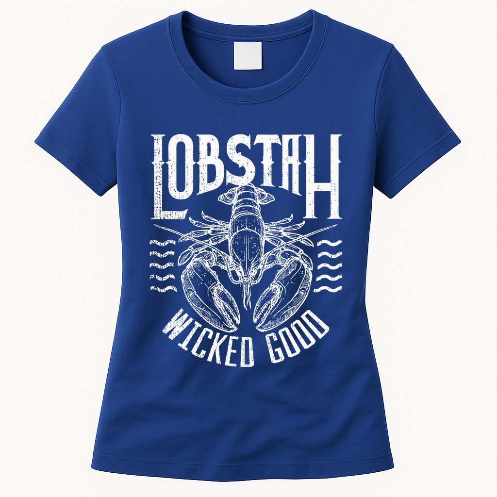 Wicked Good Lobstah Funny Maine Boston Womens T-Shirt