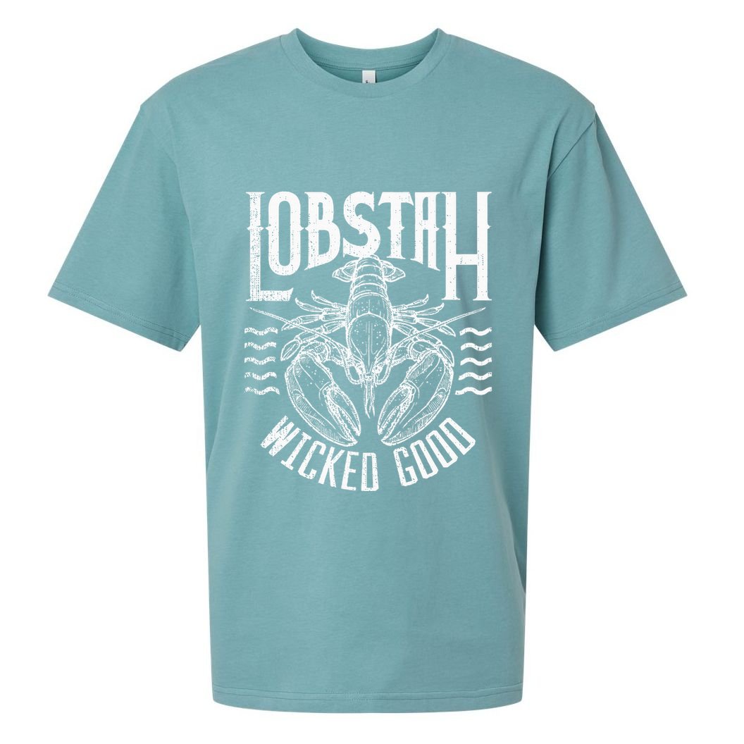 Wicked Good Lobstah Funny Maine Boston Sueded Cloud Jersey T-Shirt