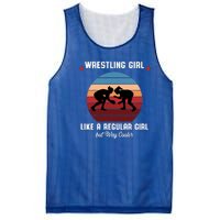 Wrestling Girl Like A Regular Girl But Cooler Mesh Reversible Basketball Jersey Tank