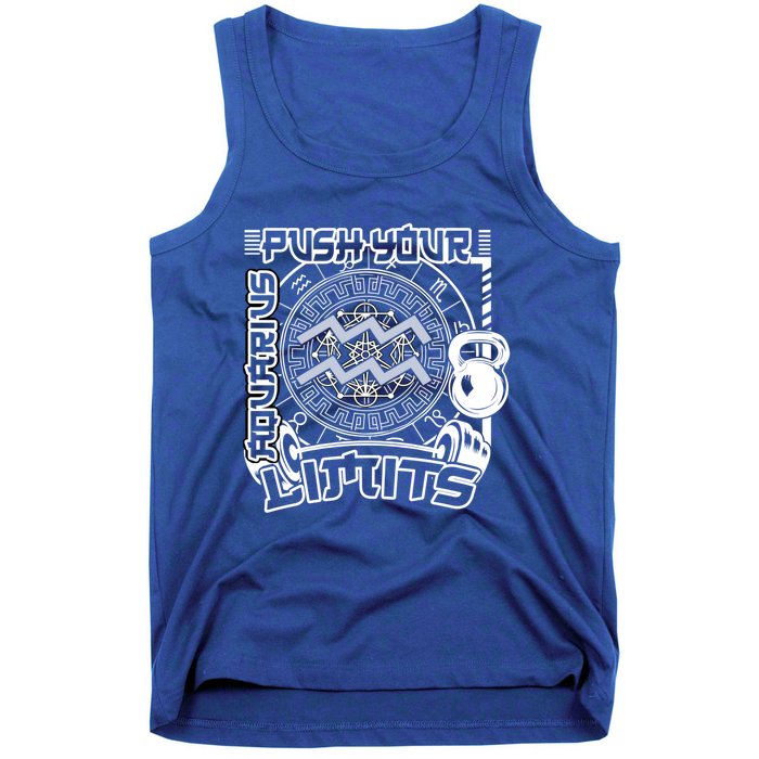 Workout Gym Motivation Aquarius Zodiac Funny Gift Tank Top