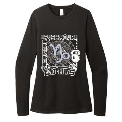 Workout Gym Motivation Capricorn Zodiac Gift Womens CVC Long Sleeve Shirt