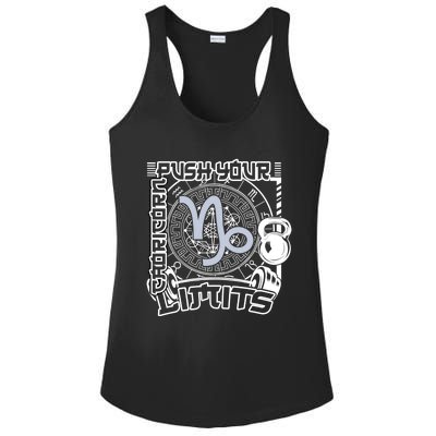 Workout Gym Motivation Capricorn Zodiac Gift Ladies PosiCharge Competitor Racerback Tank