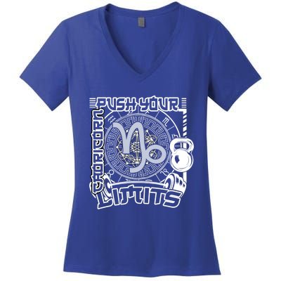 Workout Gym Motivation Capricorn Zodiac Gift Women's V-Neck T-Shirt