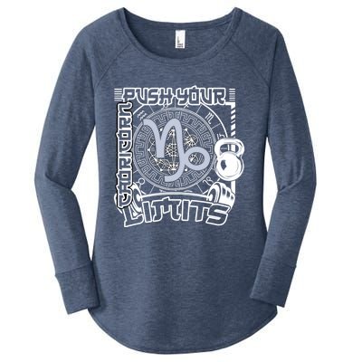 Workout Gym Motivation Capricorn Zodiac Gift Women's Perfect Tri Tunic Long Sleeve Shirt