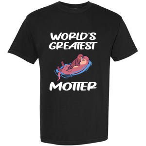 Worlds Greatest Motter Mothers Day Animal Pun Mom Mama Momma Gift Garment-Dyed Heavyweight T-Shirt