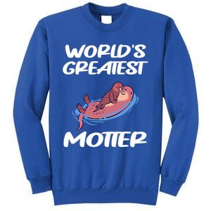 Worlds Greatest Motter Mothers Day Animal Pun Mom Mama Momma Gift Sweatshirt