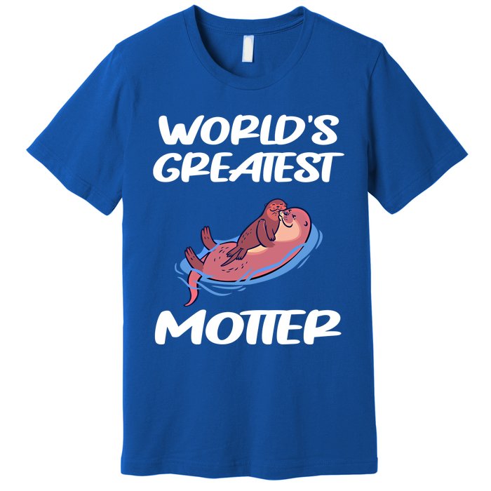 Worlds Greatest Motter Mothers Day Animal Pun Mom Mama Momma Gift Premium T-Shirt