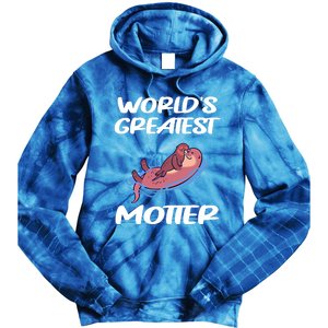 Worlds Greatest Motter Mothers Day Animal Pun Mom Mama Momma Gift Tie Dye Hoodie